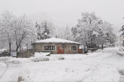 Villetta Barrea sotto la neve